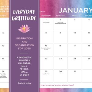 Everyday Gratitude 2025 Magnetic Wall Calendar