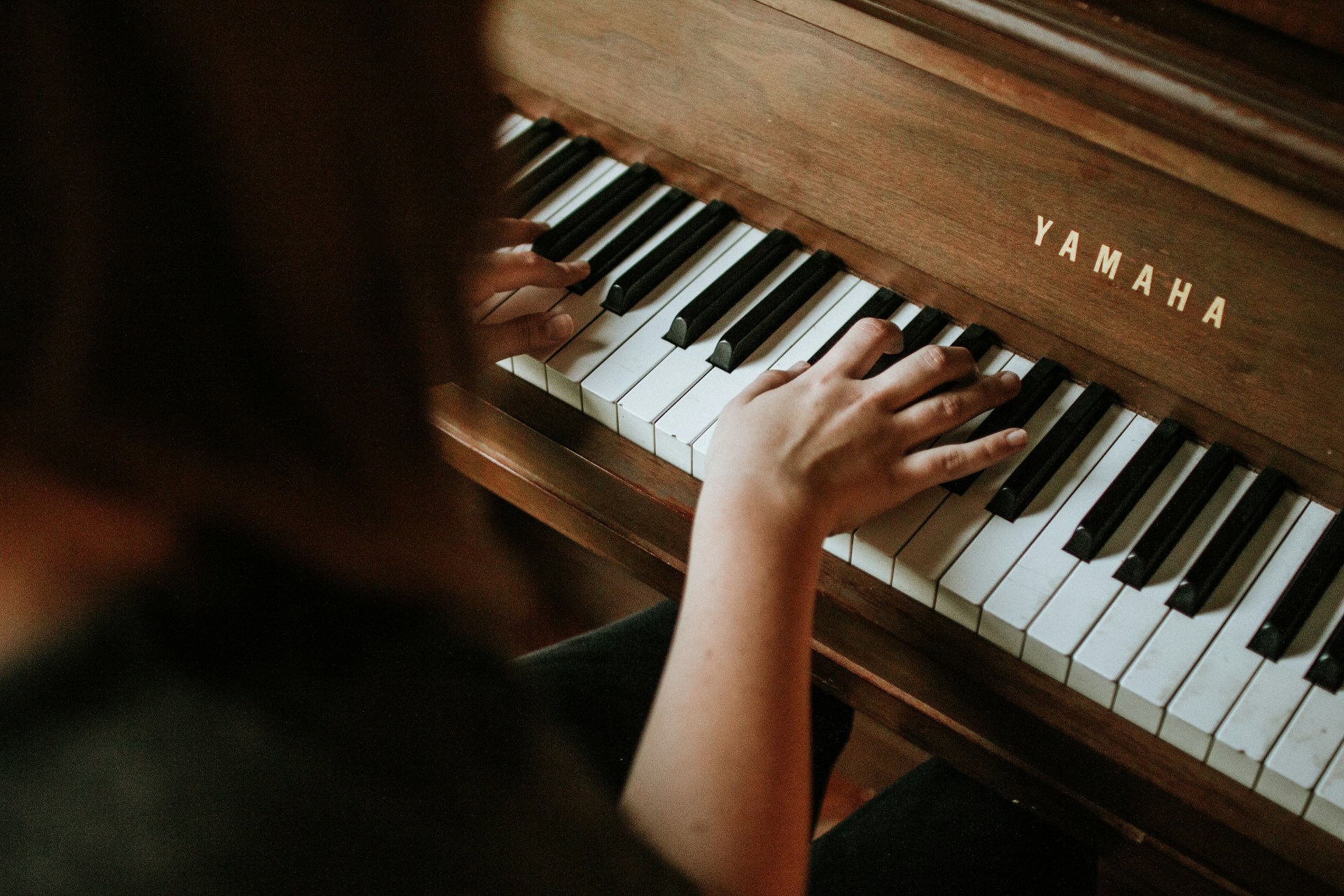 Woman playing the piano