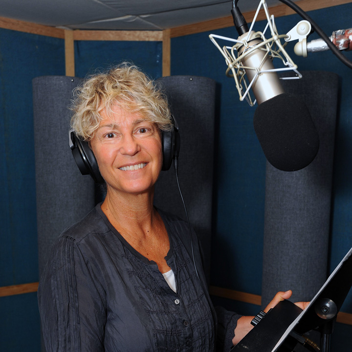 Kristi Nelson in recording studio
