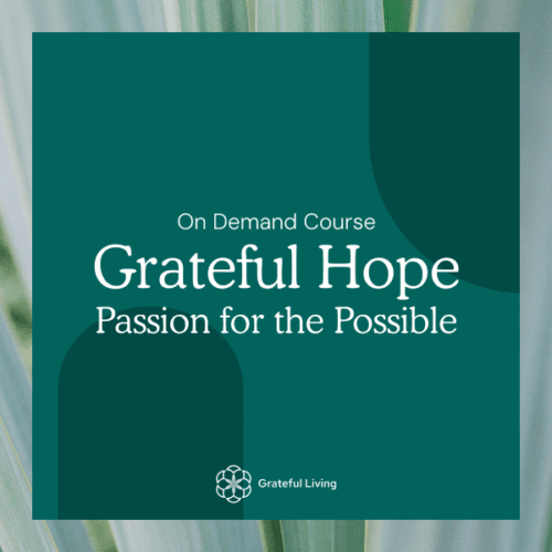 Grateful Hope: Passion for the Possible